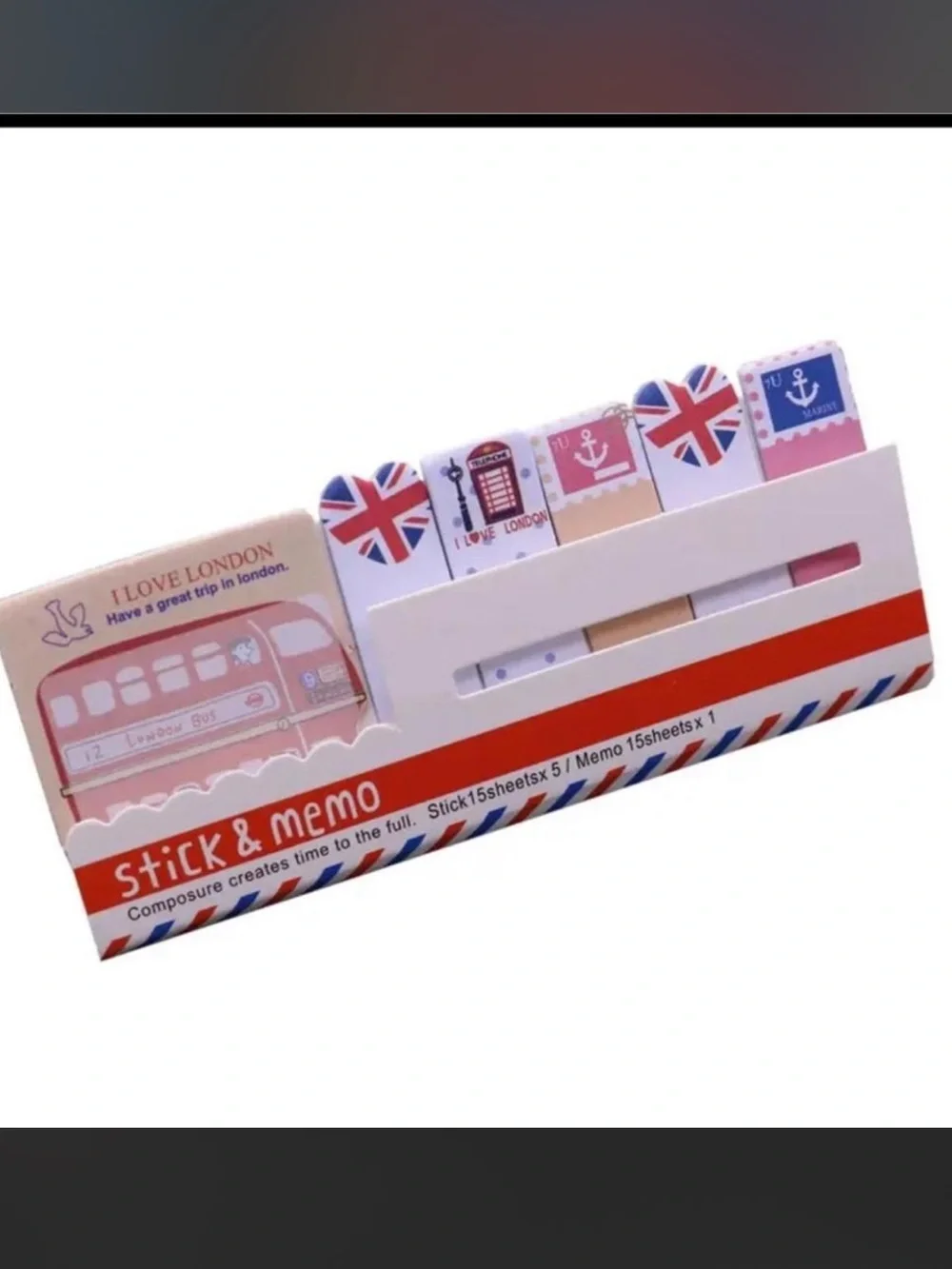 $2 London Sticky notes $2 WITH ANY $10 ORDER OR MORE